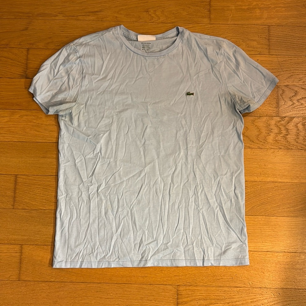 Lacoste prima cotton t shirt. Light blue